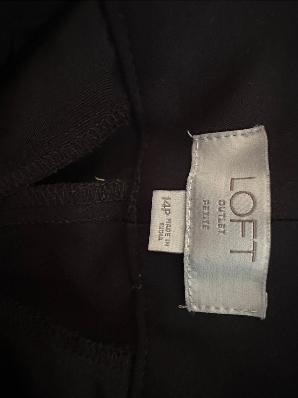 LOFT Black Women's Dress Pants - Straight Fit - Picture 2 of 6